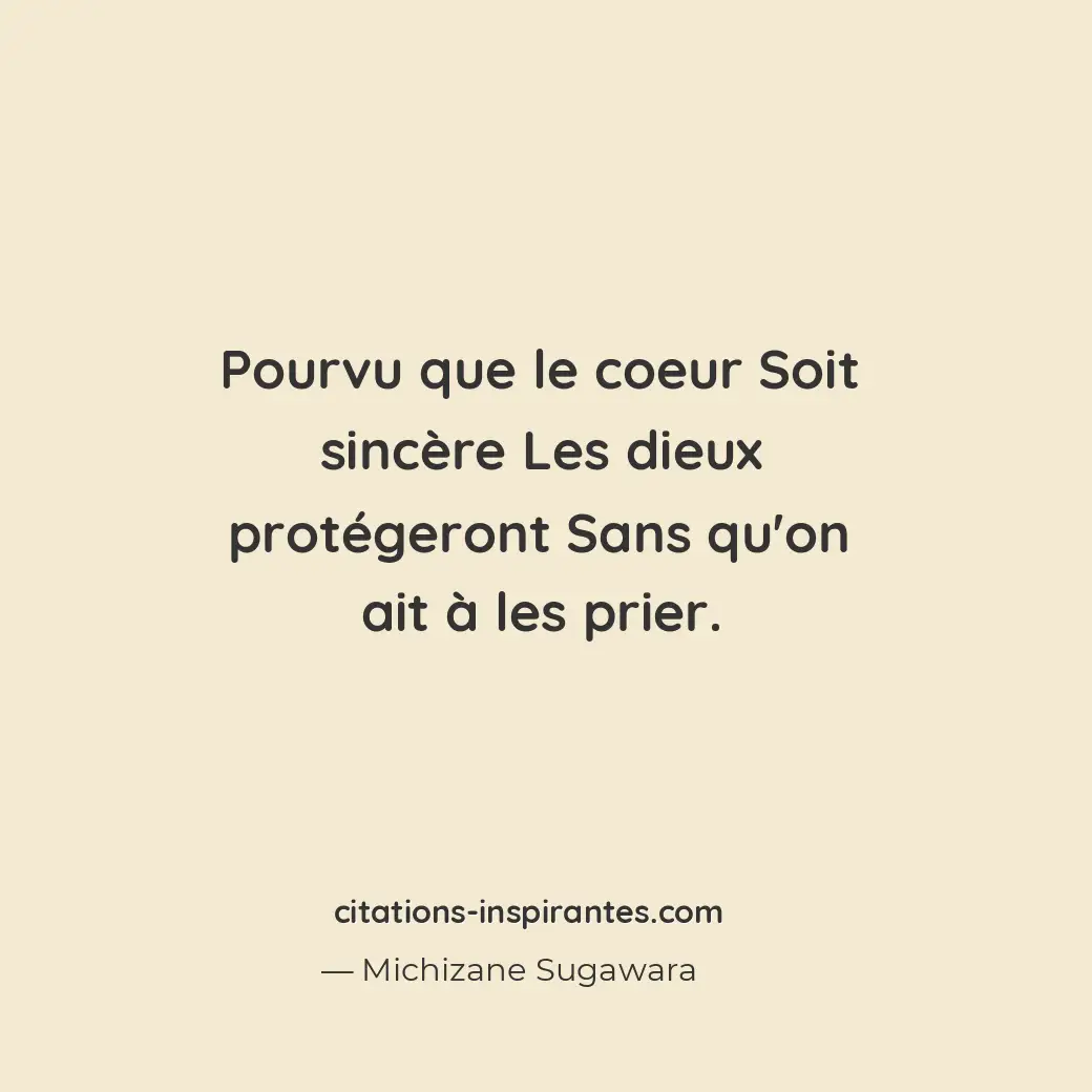 Citation de Michizane Sugawara
