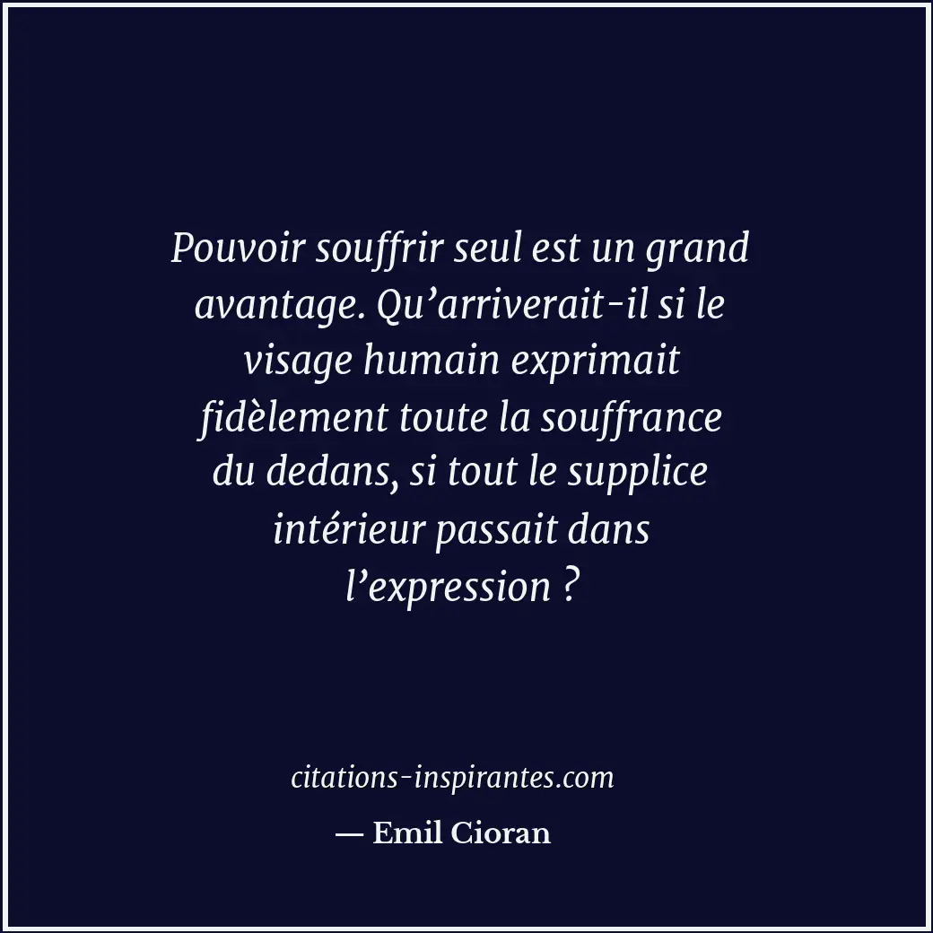 Citation de Emil Cioran