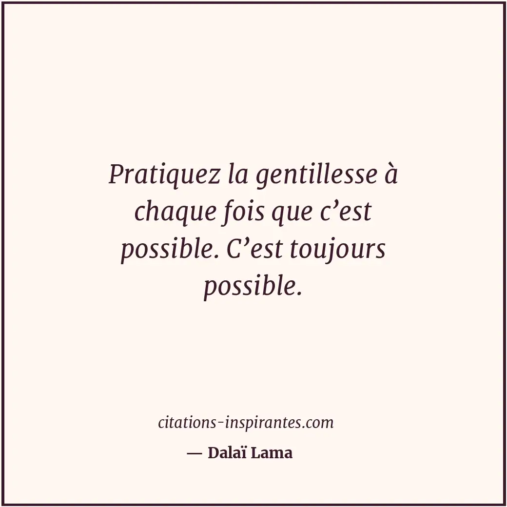 Citation de Dalaï Lama