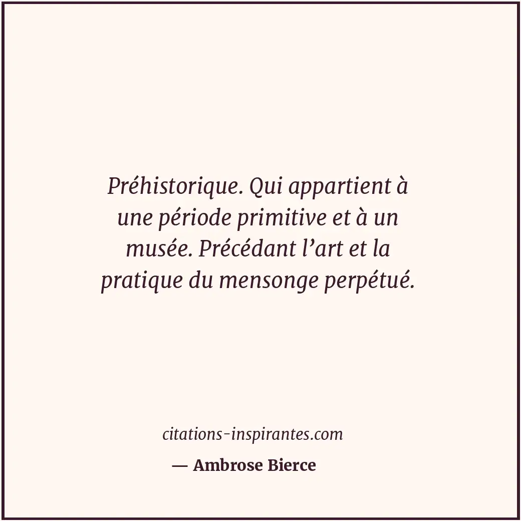 Citation de Ambrose Bierce