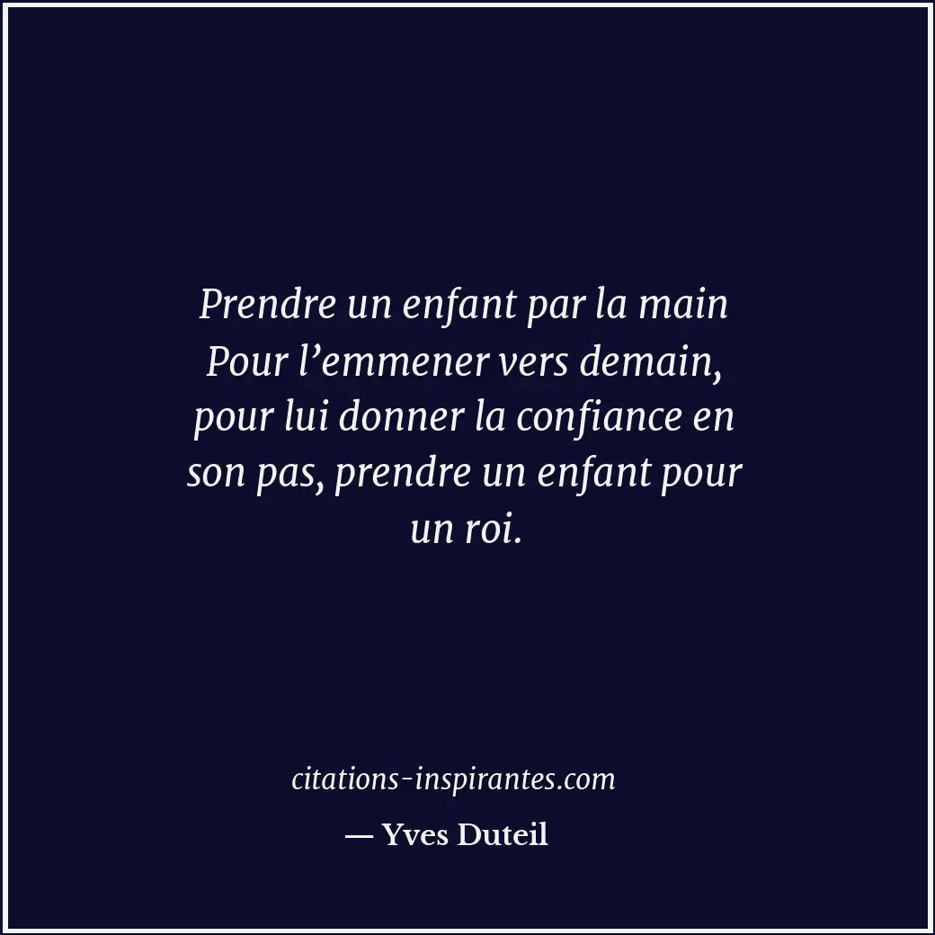 Citation de Yves Duteil