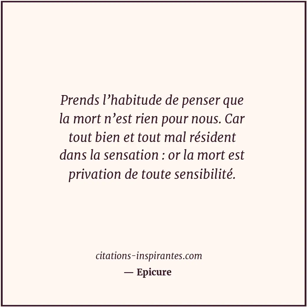 Citation de Epicure