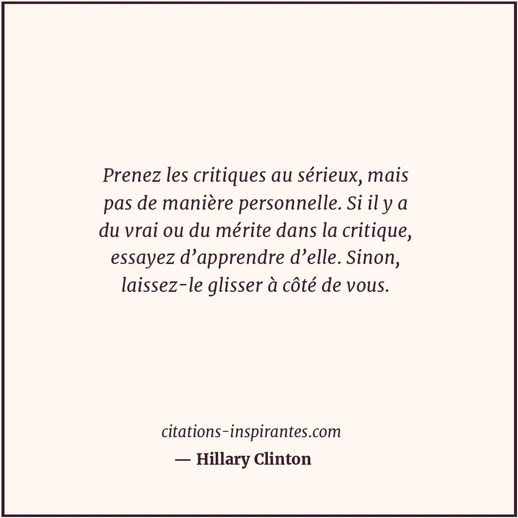 Citation de Hillary Clinton