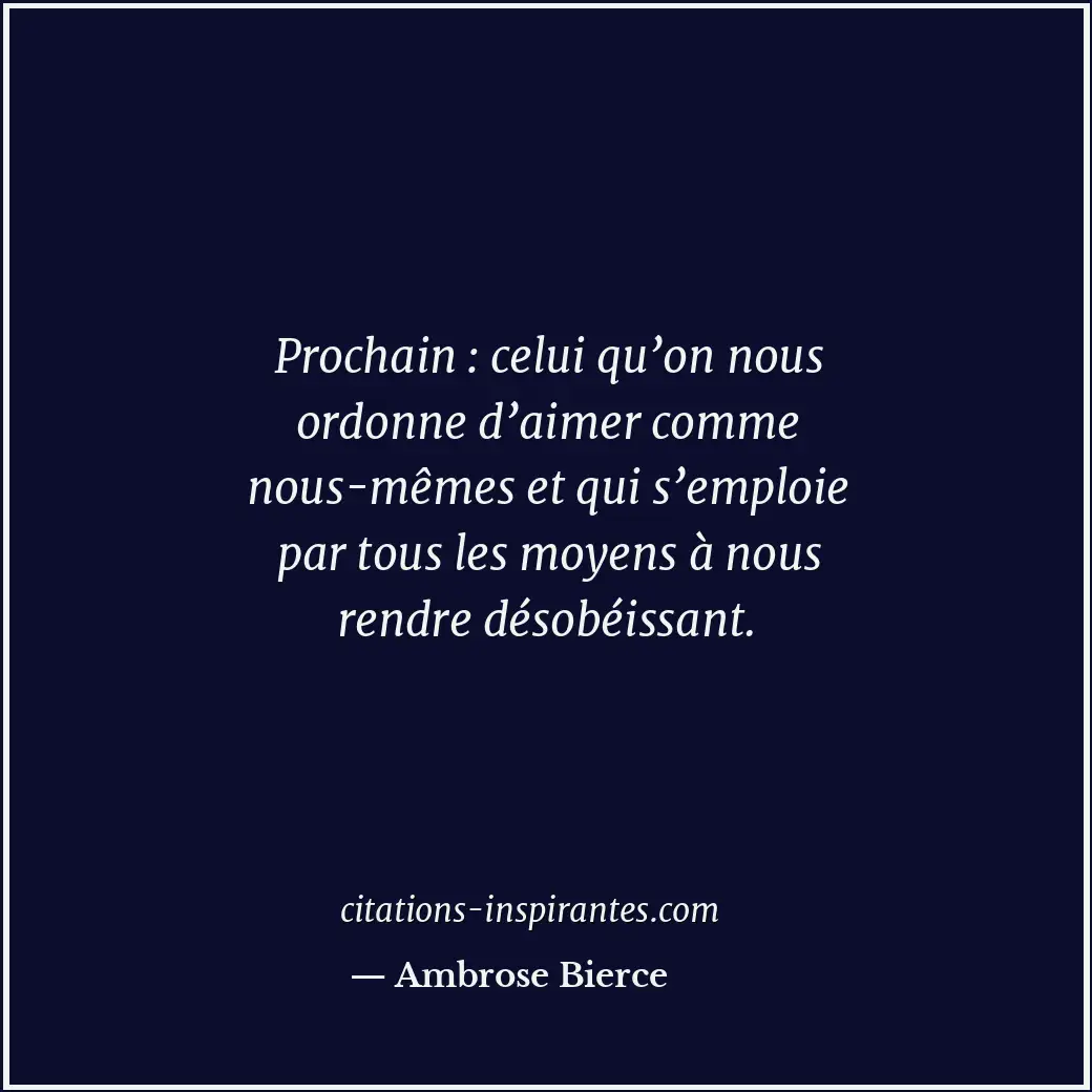 Citation de Ambrose Bierce