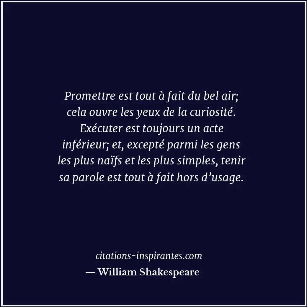 Citation de William Shakespeare