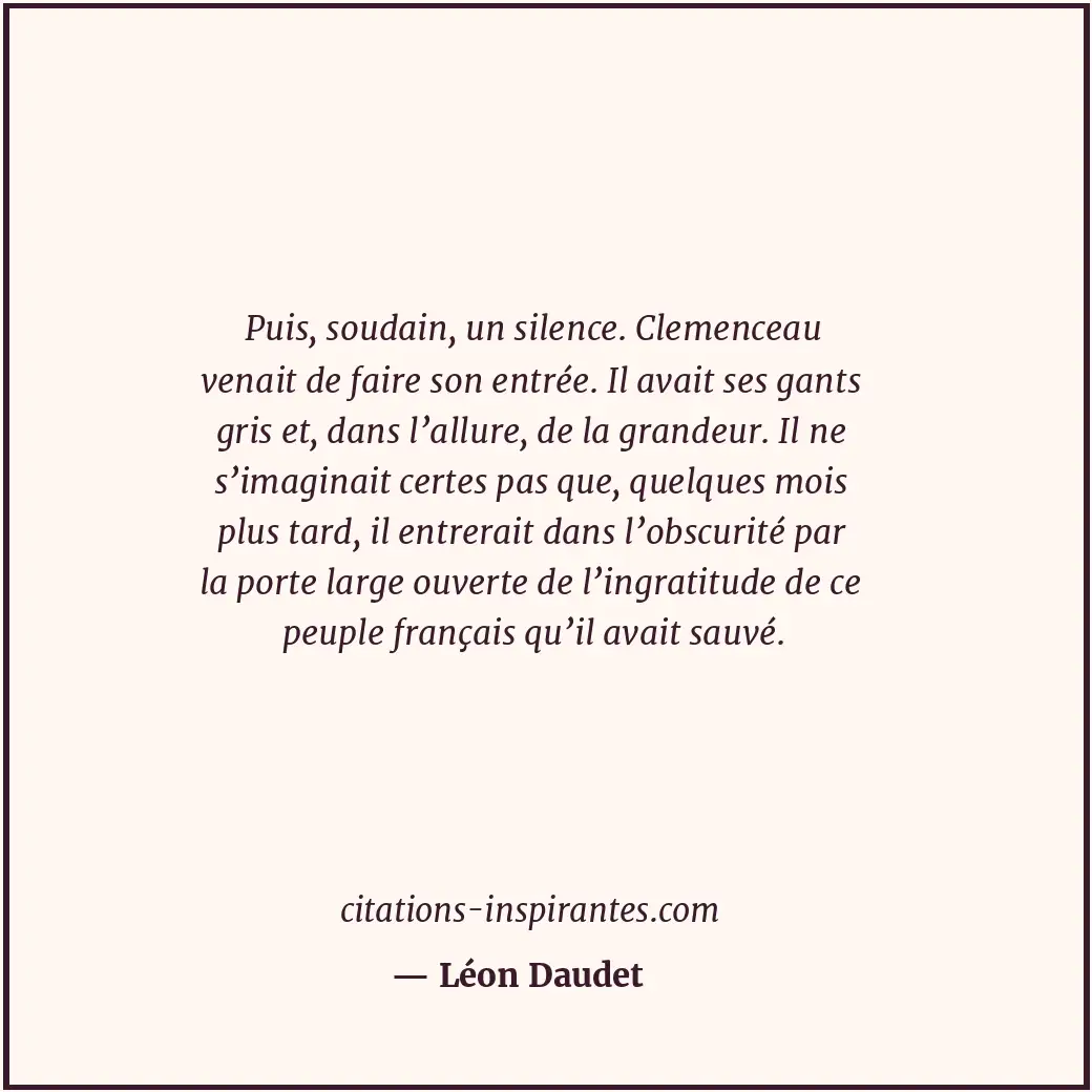 Citation de Léon Daudet