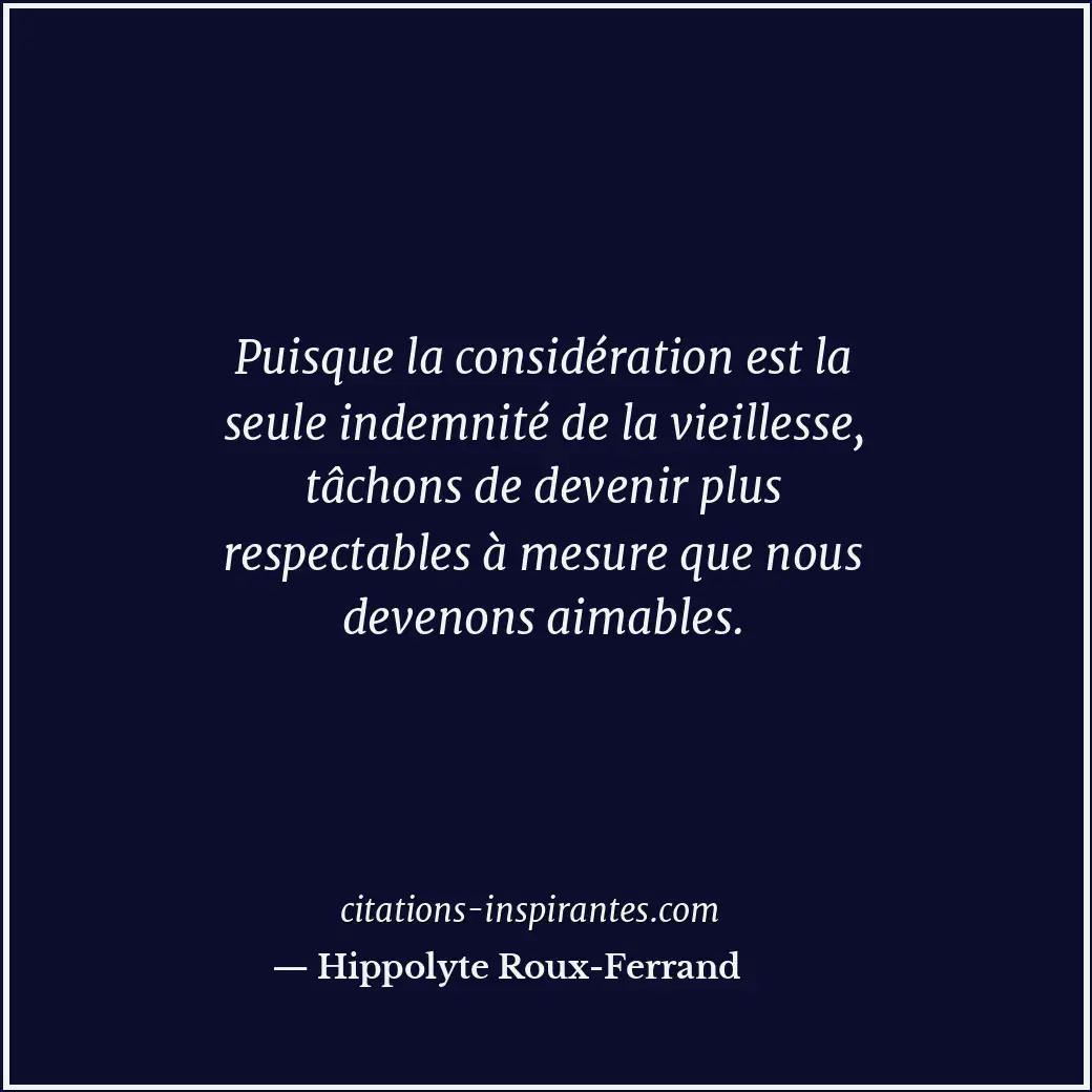 Citation de Hippolyte Roux-Ferrand