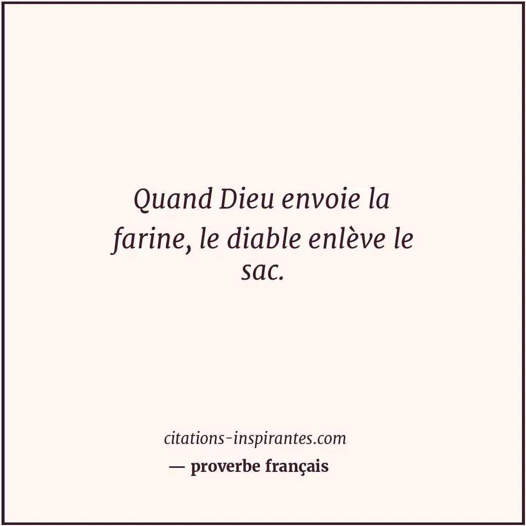 Citation de proverbe français