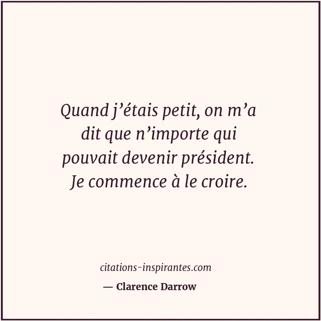 Citation de Clarence Darrow