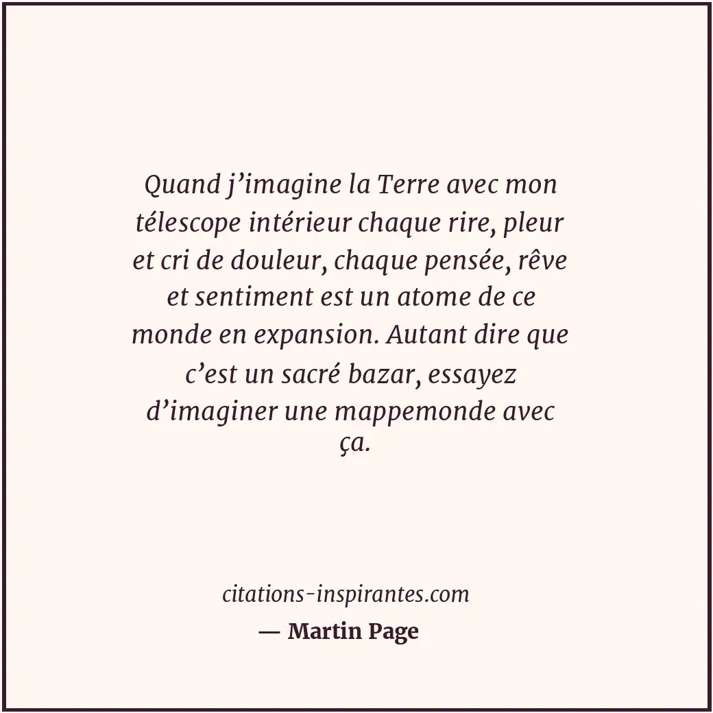 Citation de Martin Page