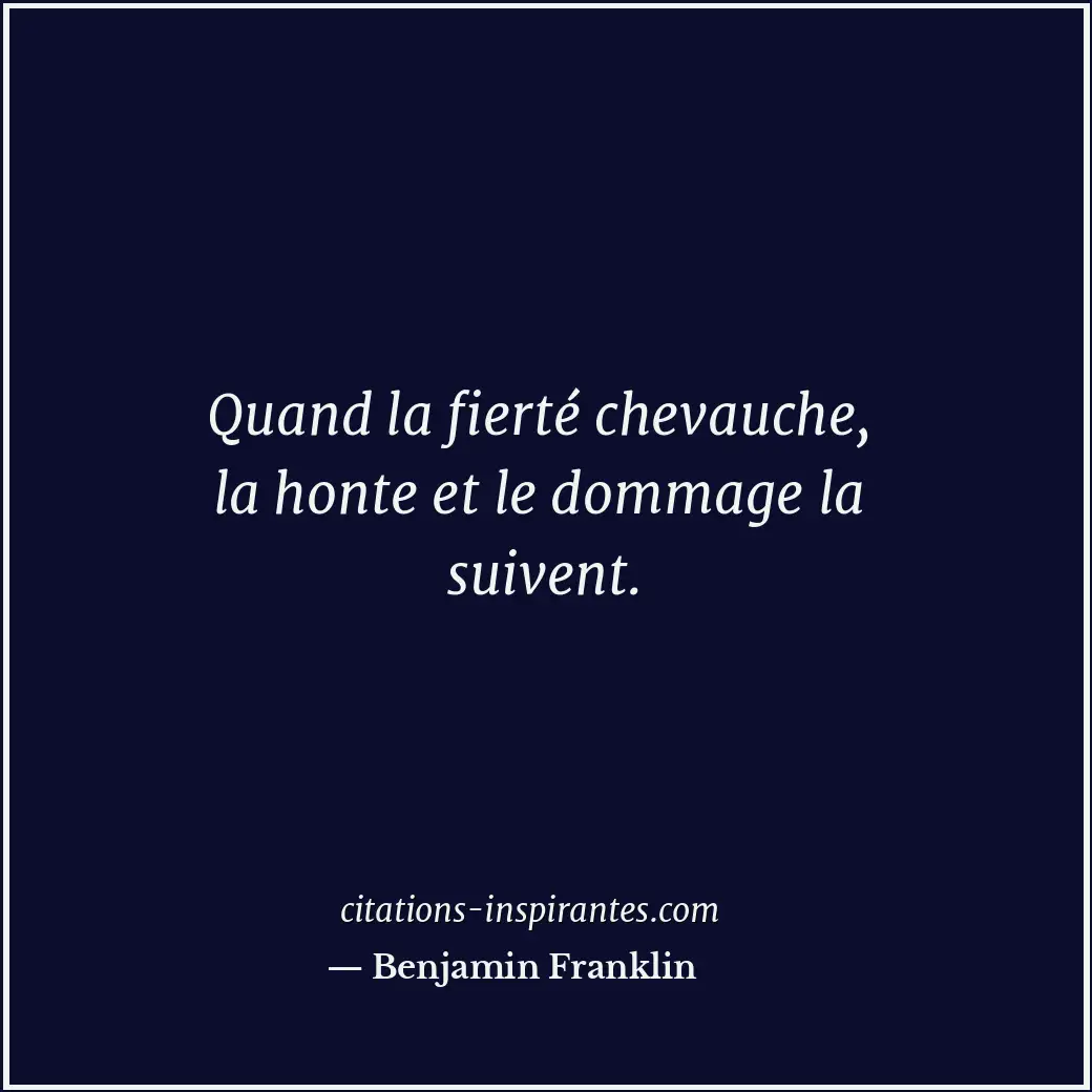 Citation de Benjamin Franklin
