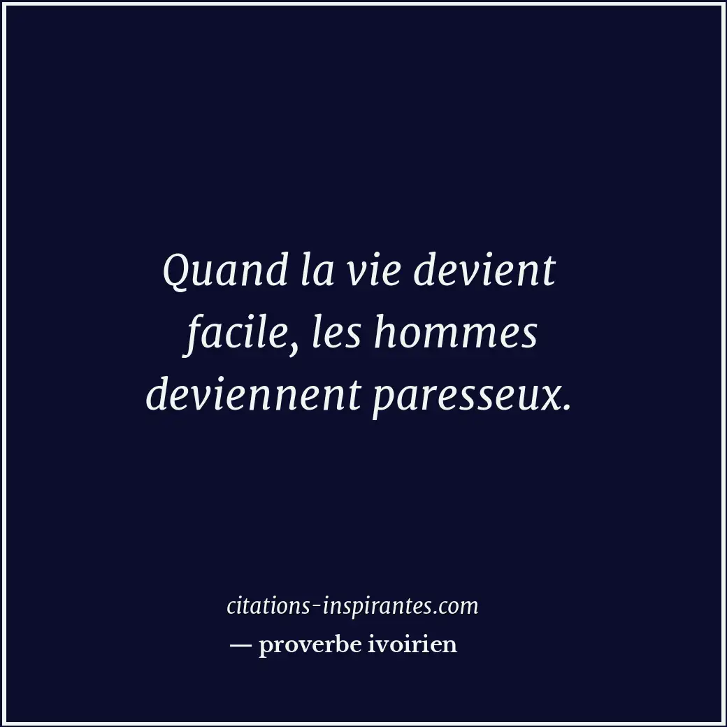Citation de proverbe ivoirien