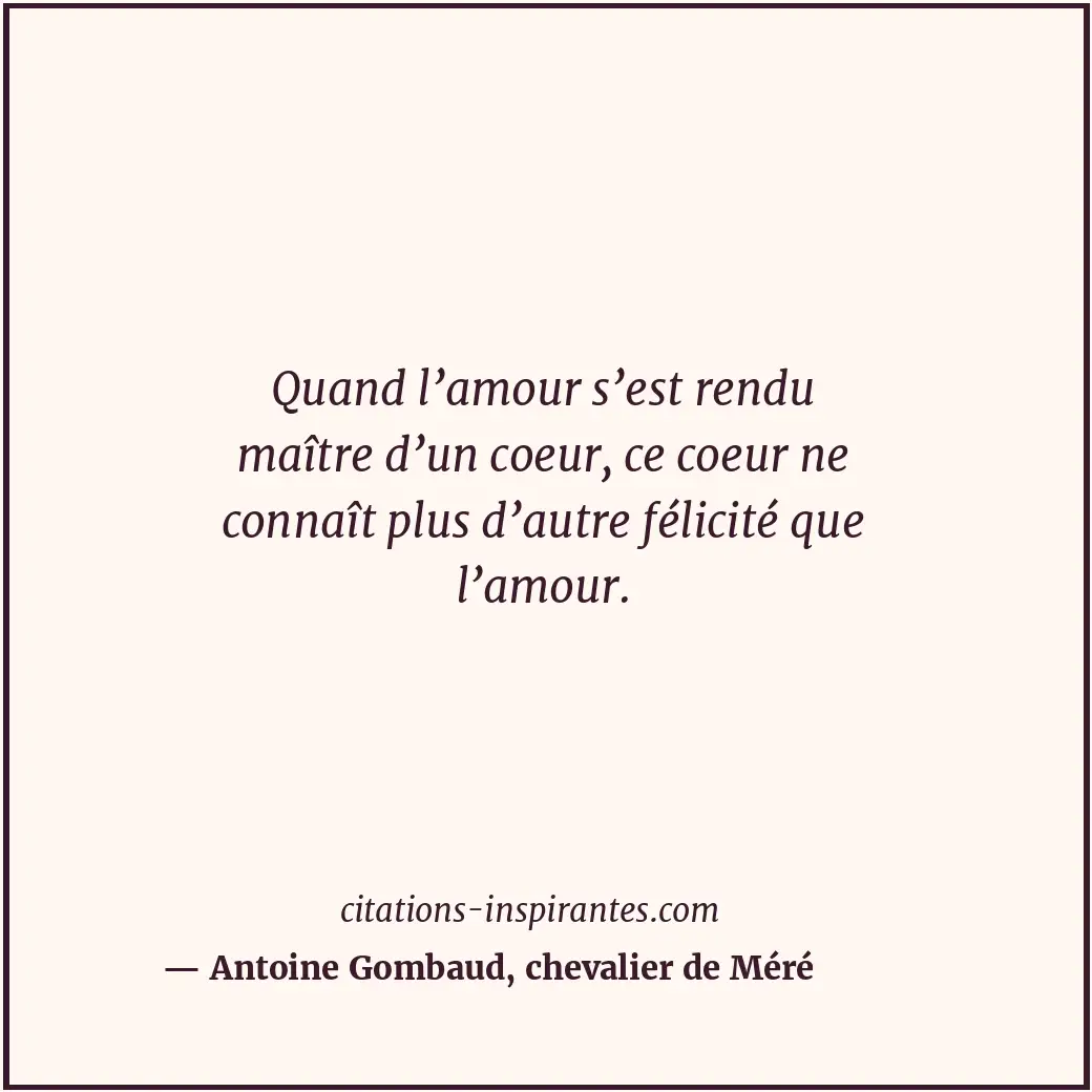 Citation de Antoine Gombaud, chevalier de Méré