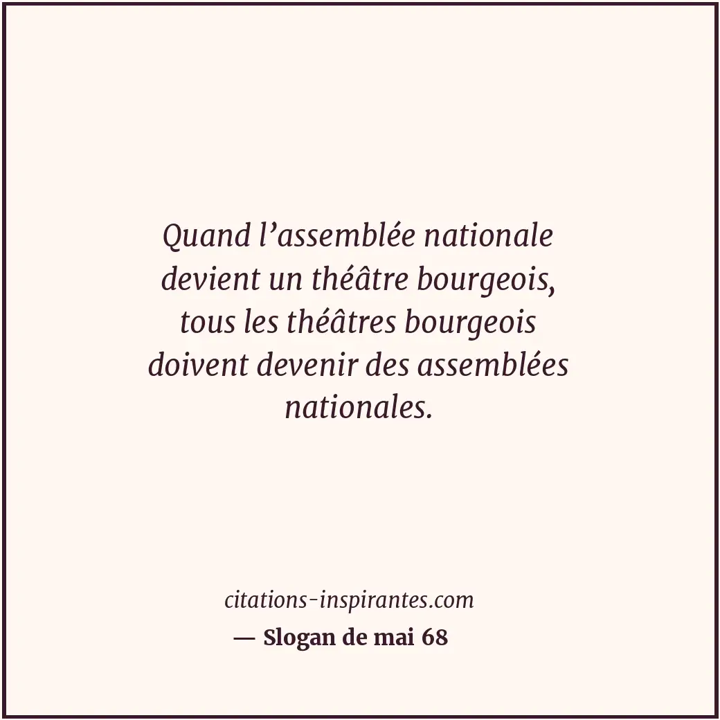 Citation de Slogan de mai 68