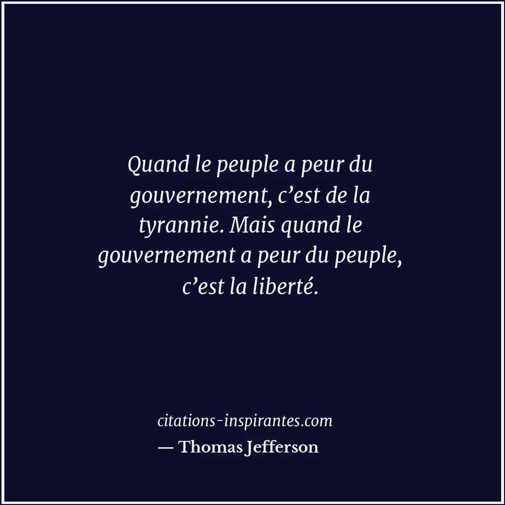 Citation de Thomas Jefferson