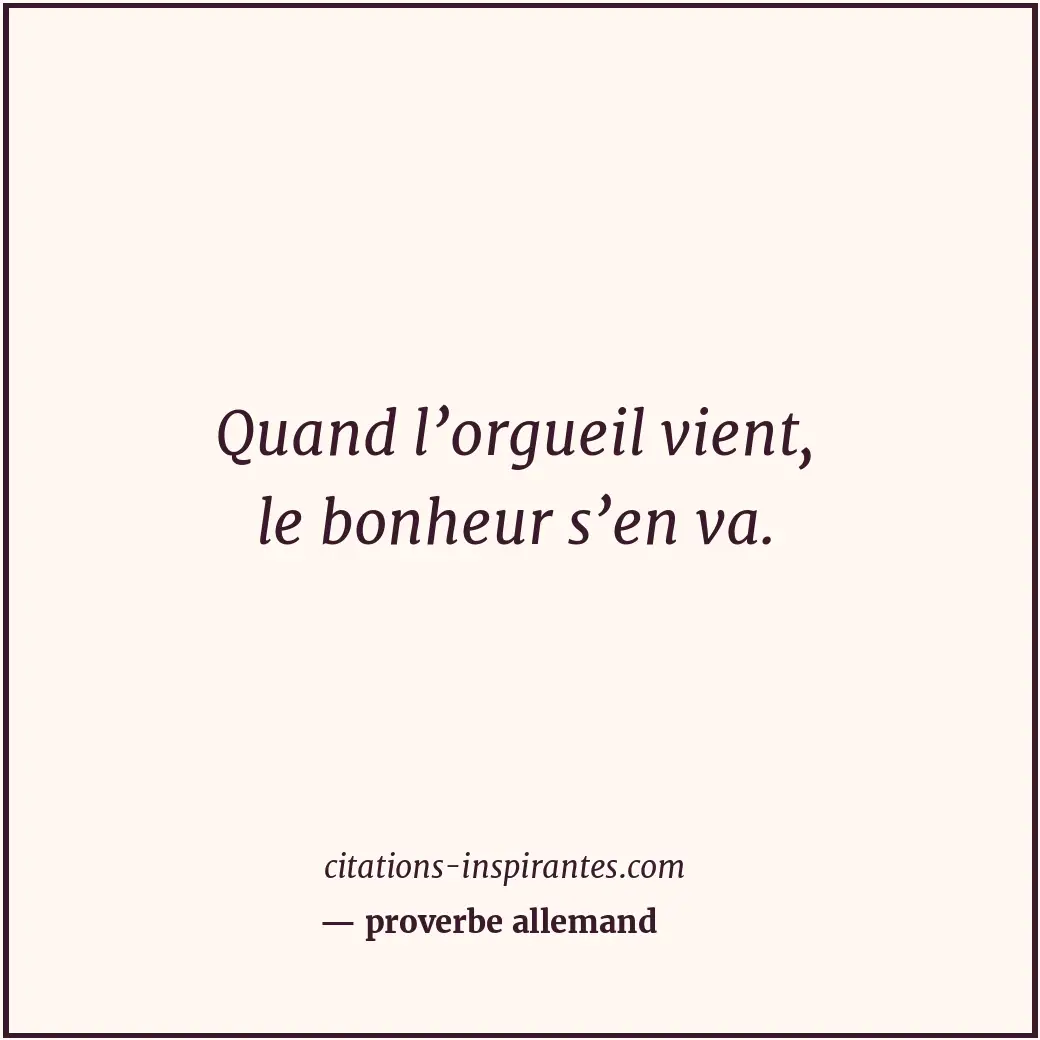 Citation de proverbe allemand