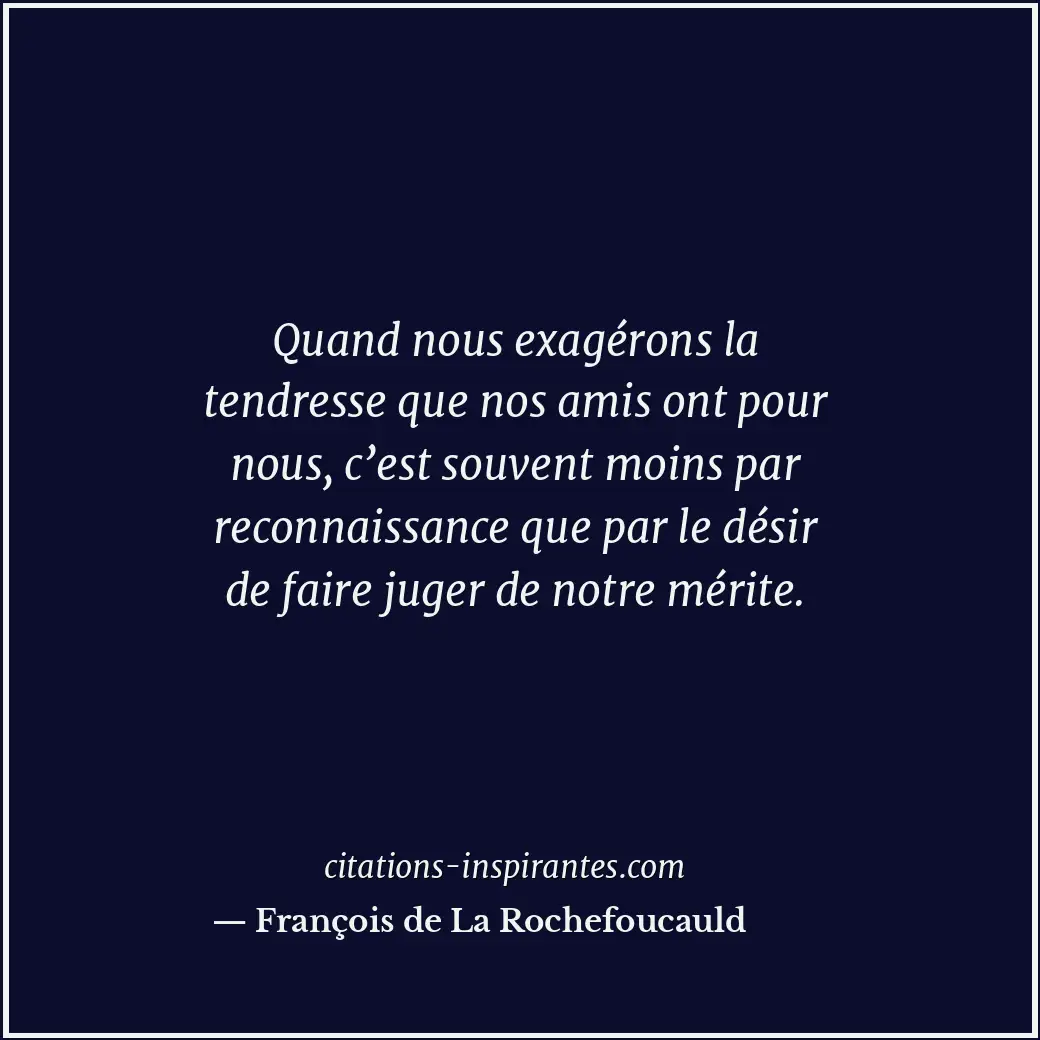 Citation de François de La Rochefoucauld