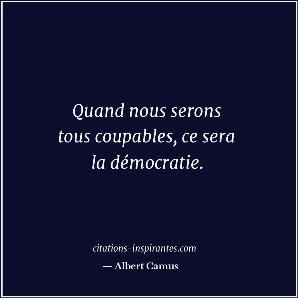 Citation de Albert Camus