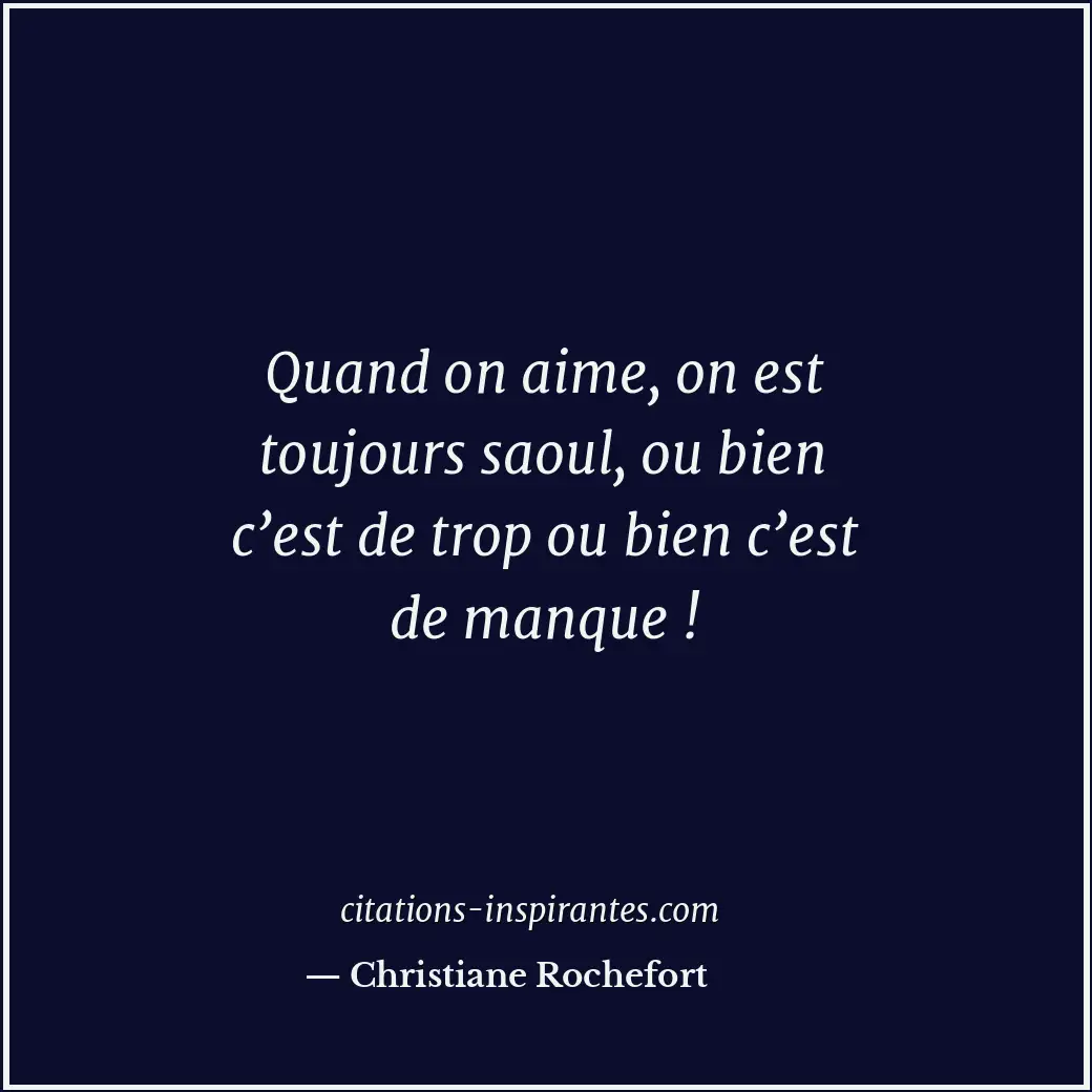 Citation de Christiane Rochefort