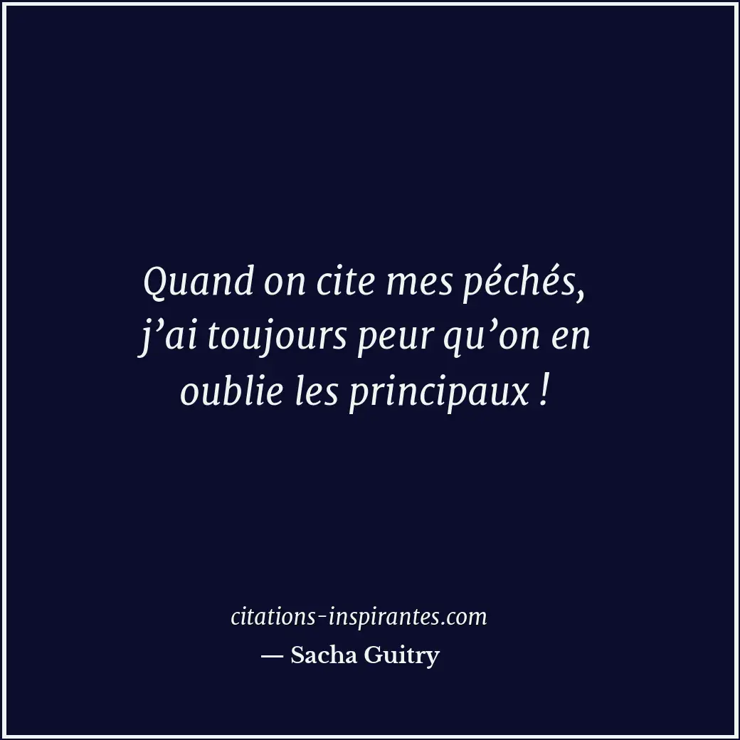 Citation de Sacha Guitry