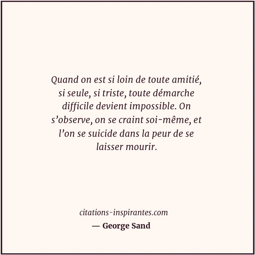 Citation de George Sand
