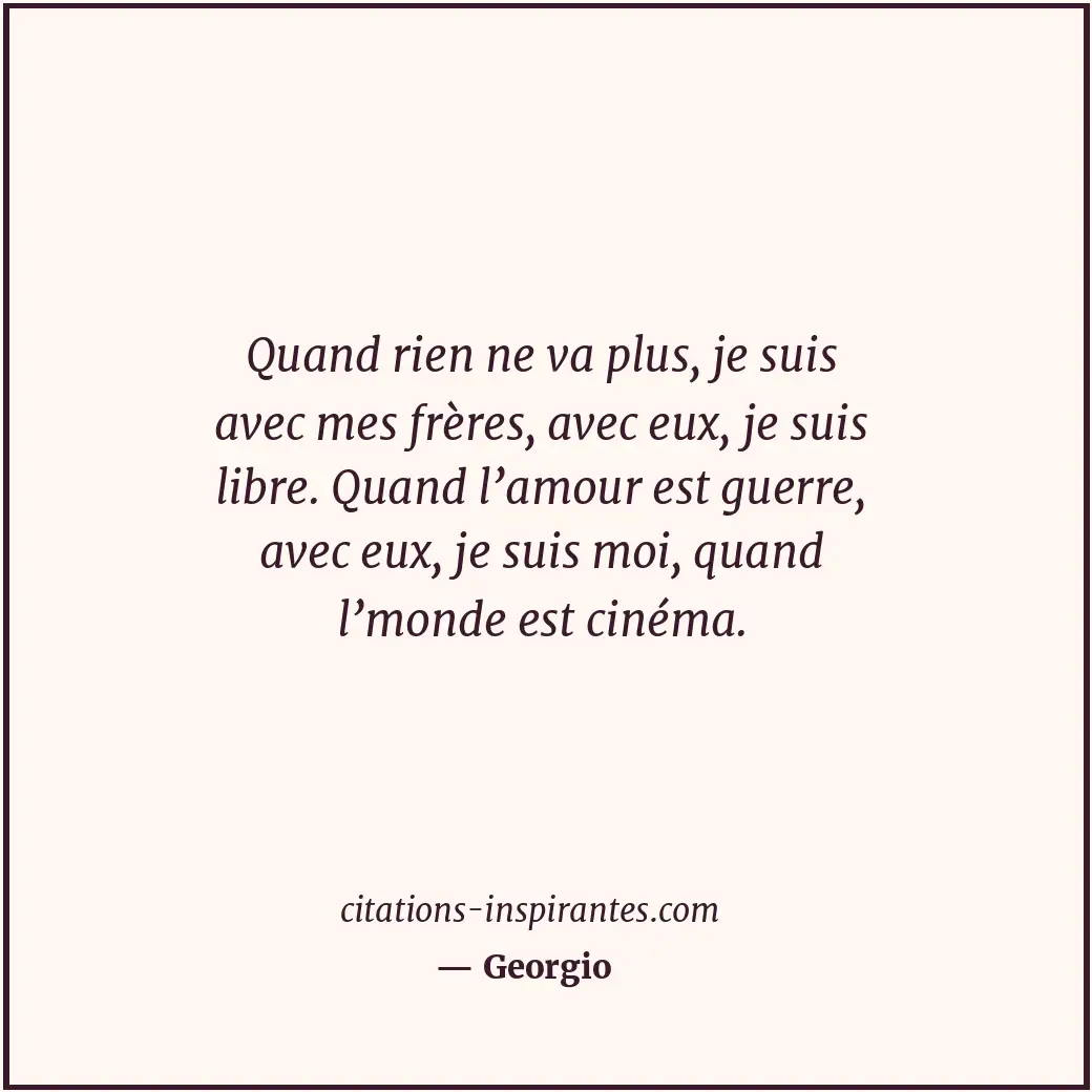 Citation de Georgio