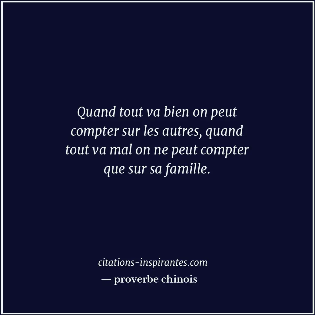 Citation de proverbe chinois