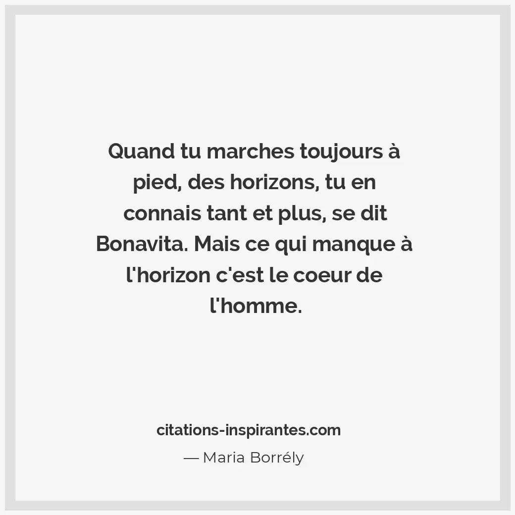 Citation de Maria Borrély
