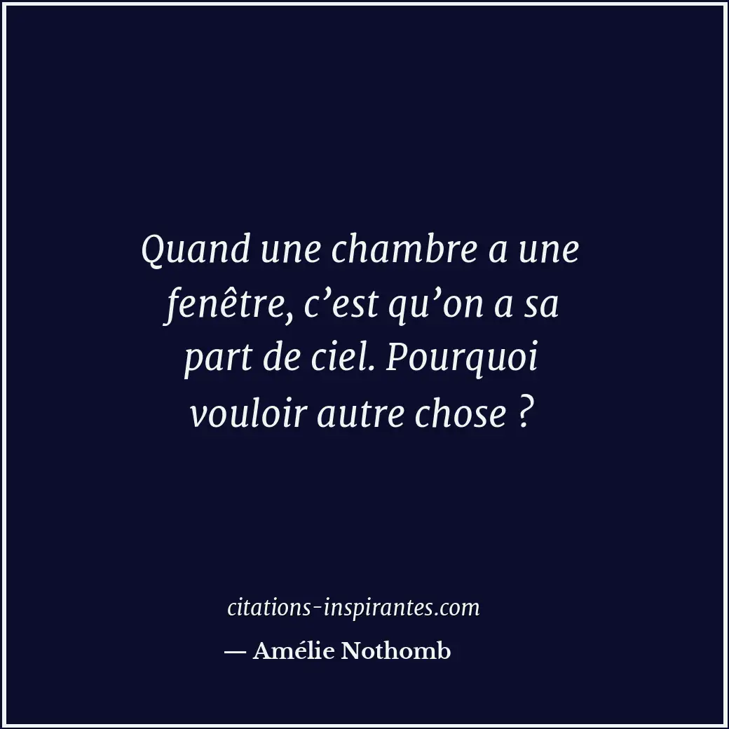 Citation de Amélie Nothomb
