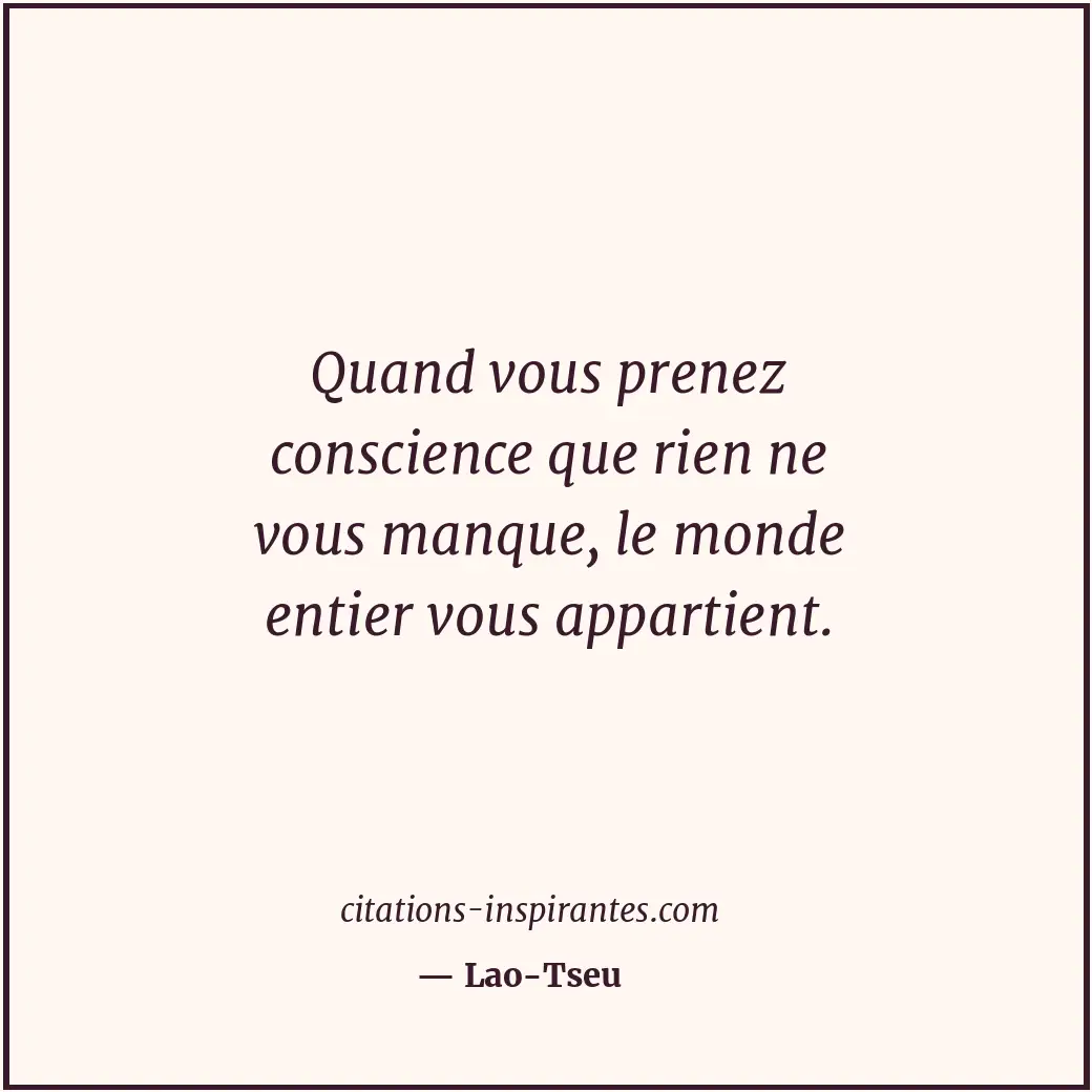 Citation de Lao-Tseu