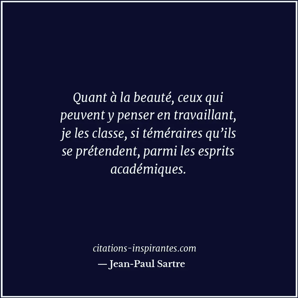 Citation de Jean-Paul Sartre