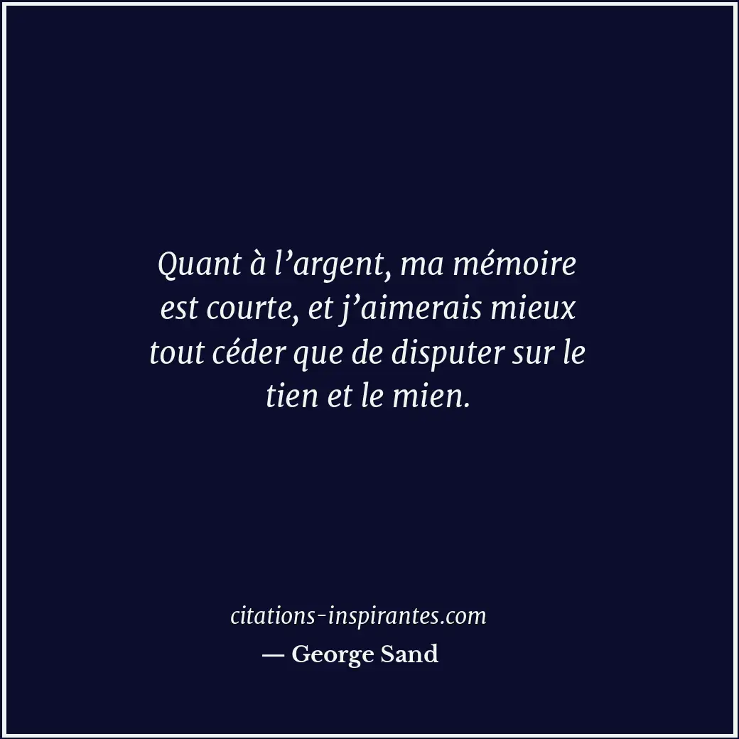 Citation de George Sand