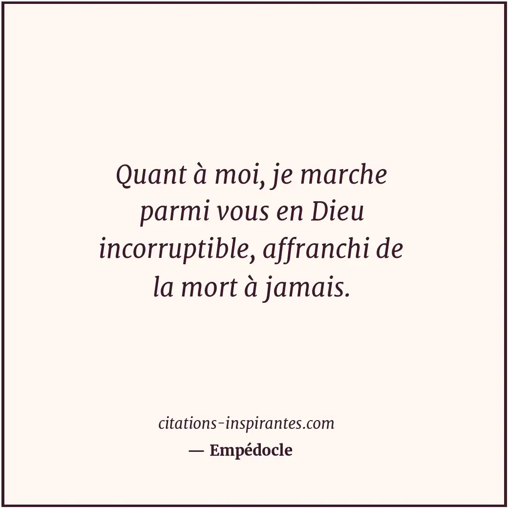 Citation de Empédocle