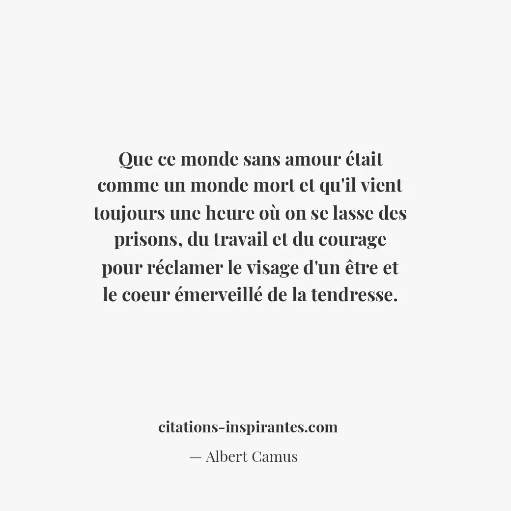 Citation de Albert Camus