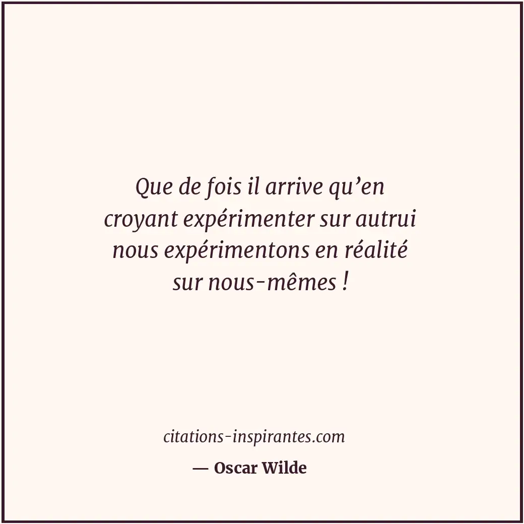 Citation de Oscar Wilde