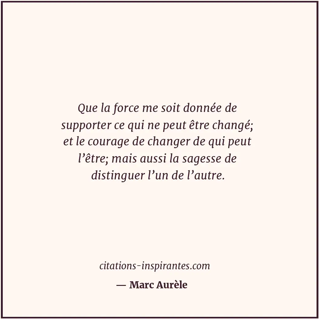 Citation de Marc Aurèle