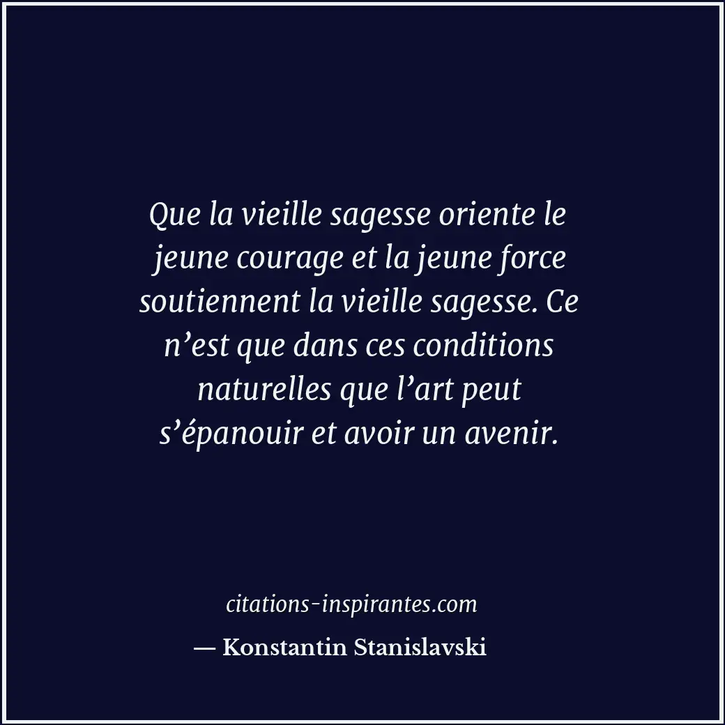 Citation de Konstantin Stanislavski