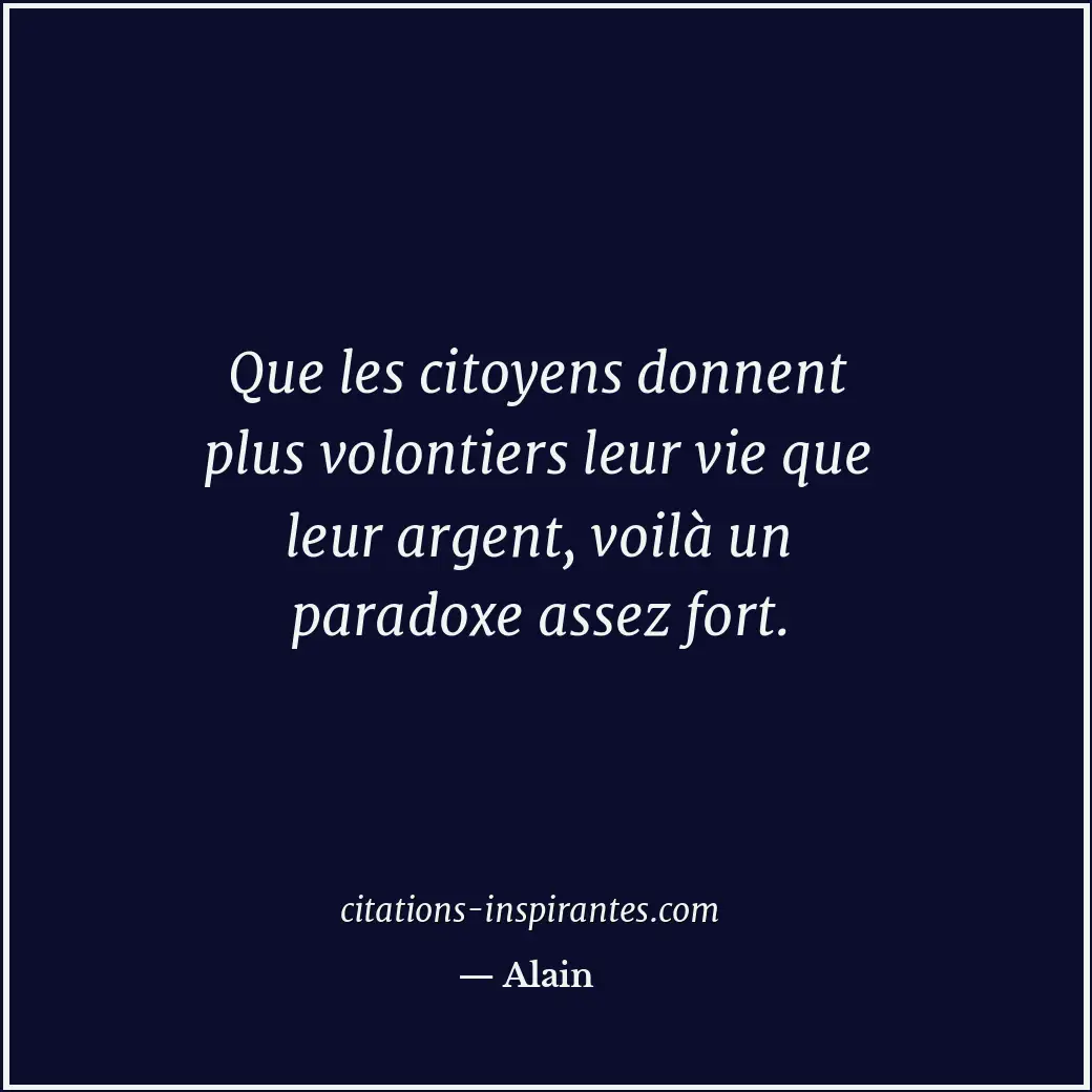 Citation de Alain
