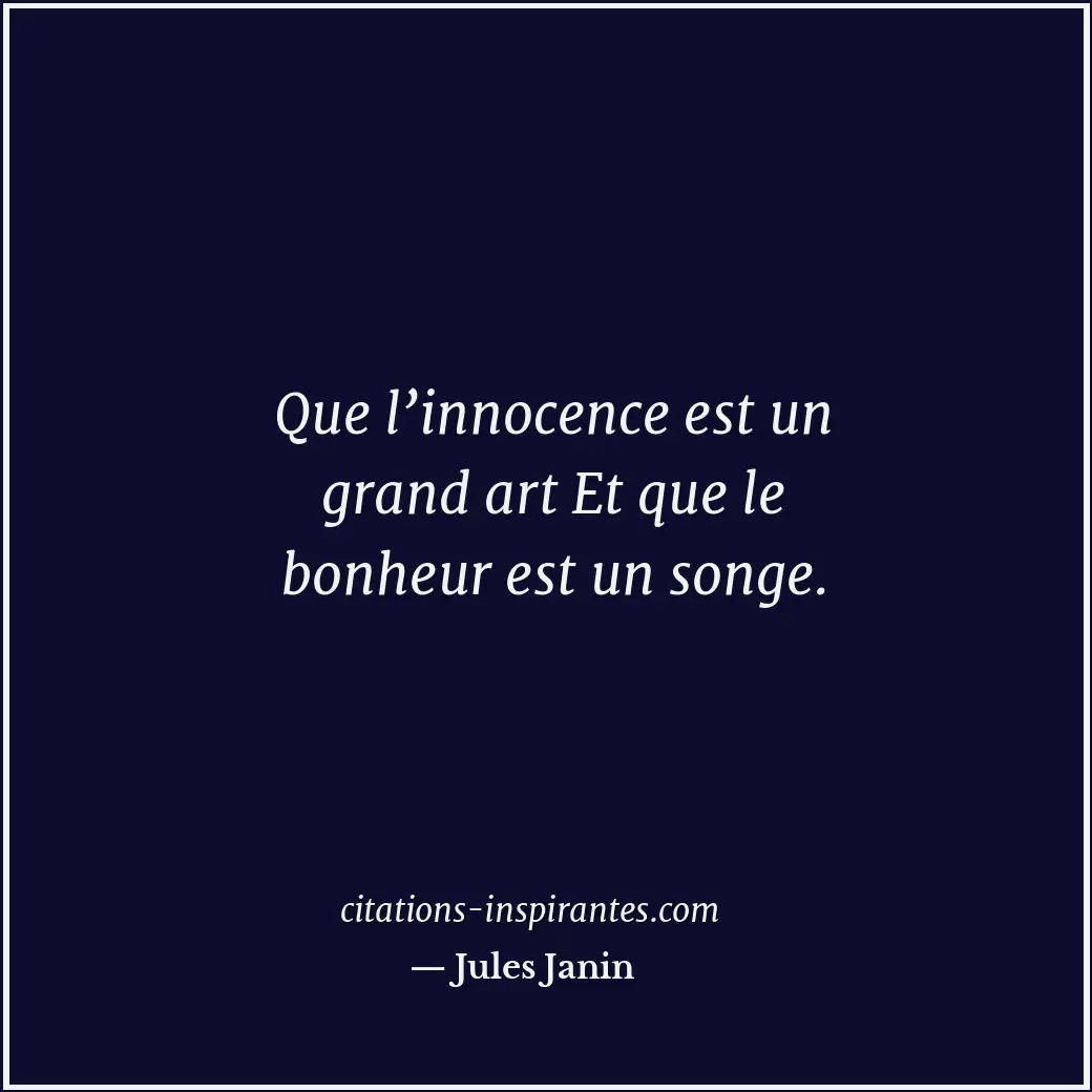 Citation de Jules Janin