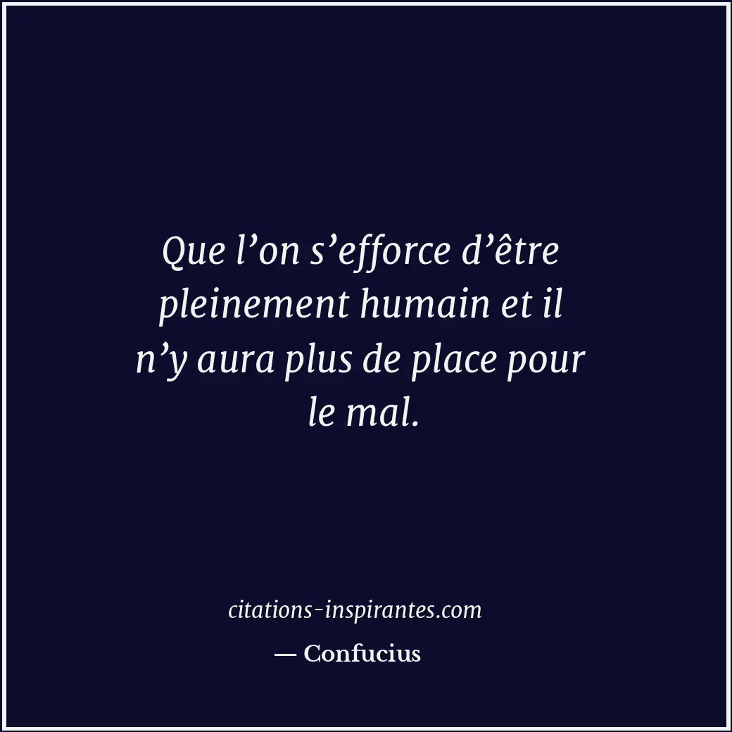 Citation de Confucius
