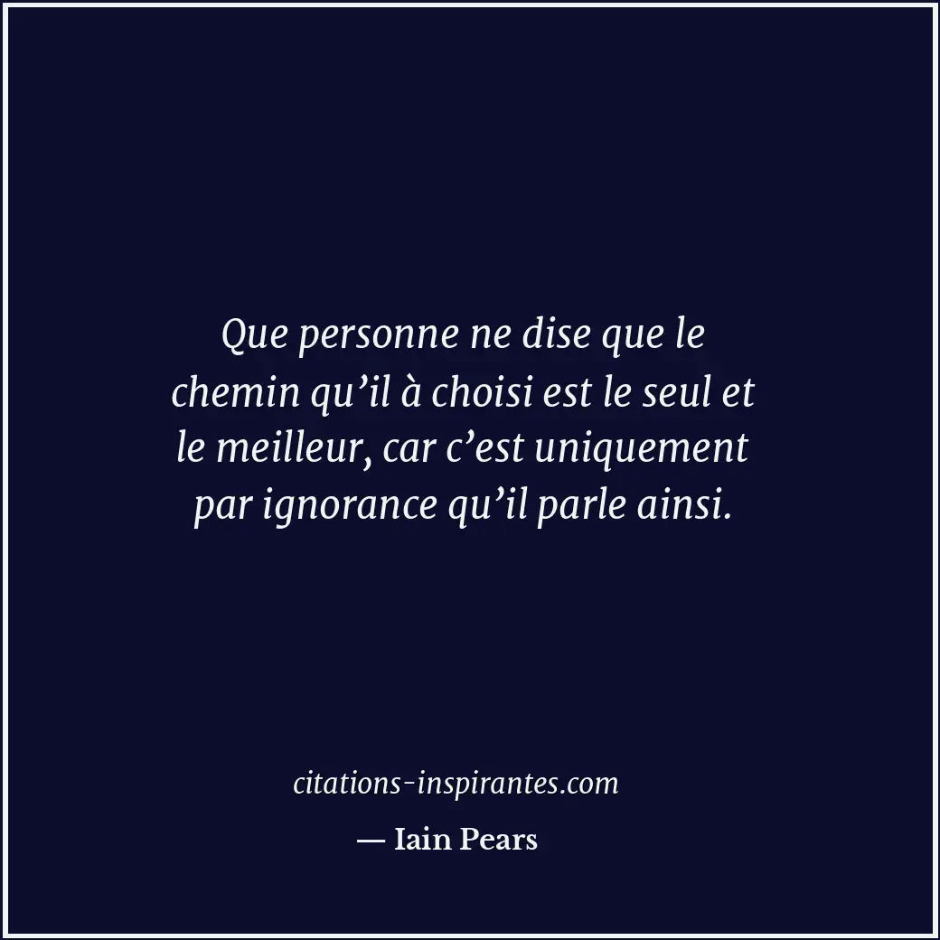 Citation de Iain Pears