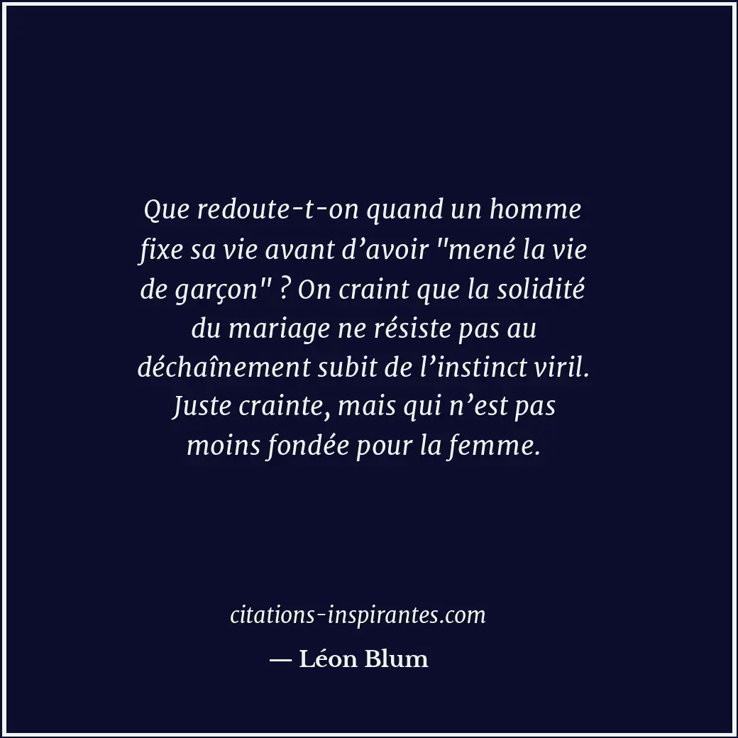 Citation de Léon Blum