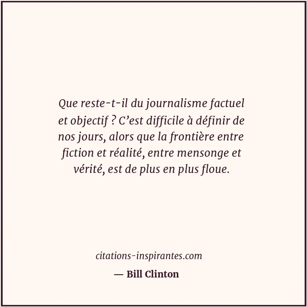 Citation de Bill Clinton