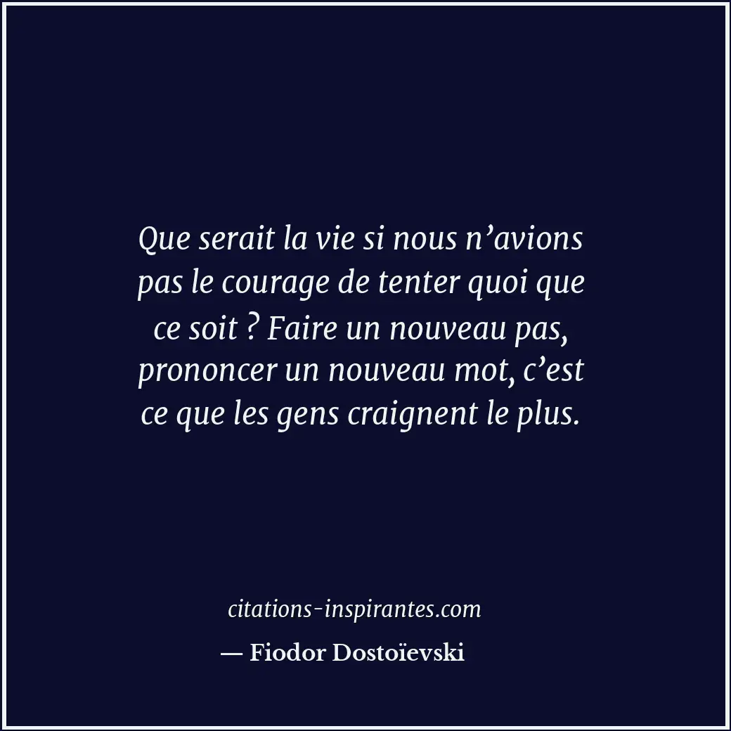 Citation de Fiodor Dostoïevski