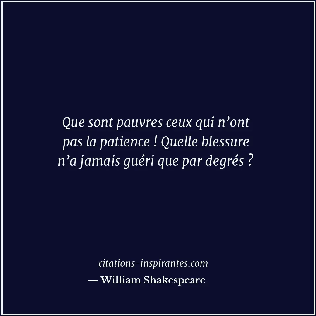 Citation de William Shakespeare