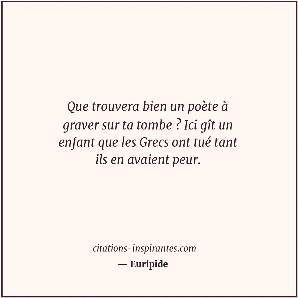Citation de Euripide