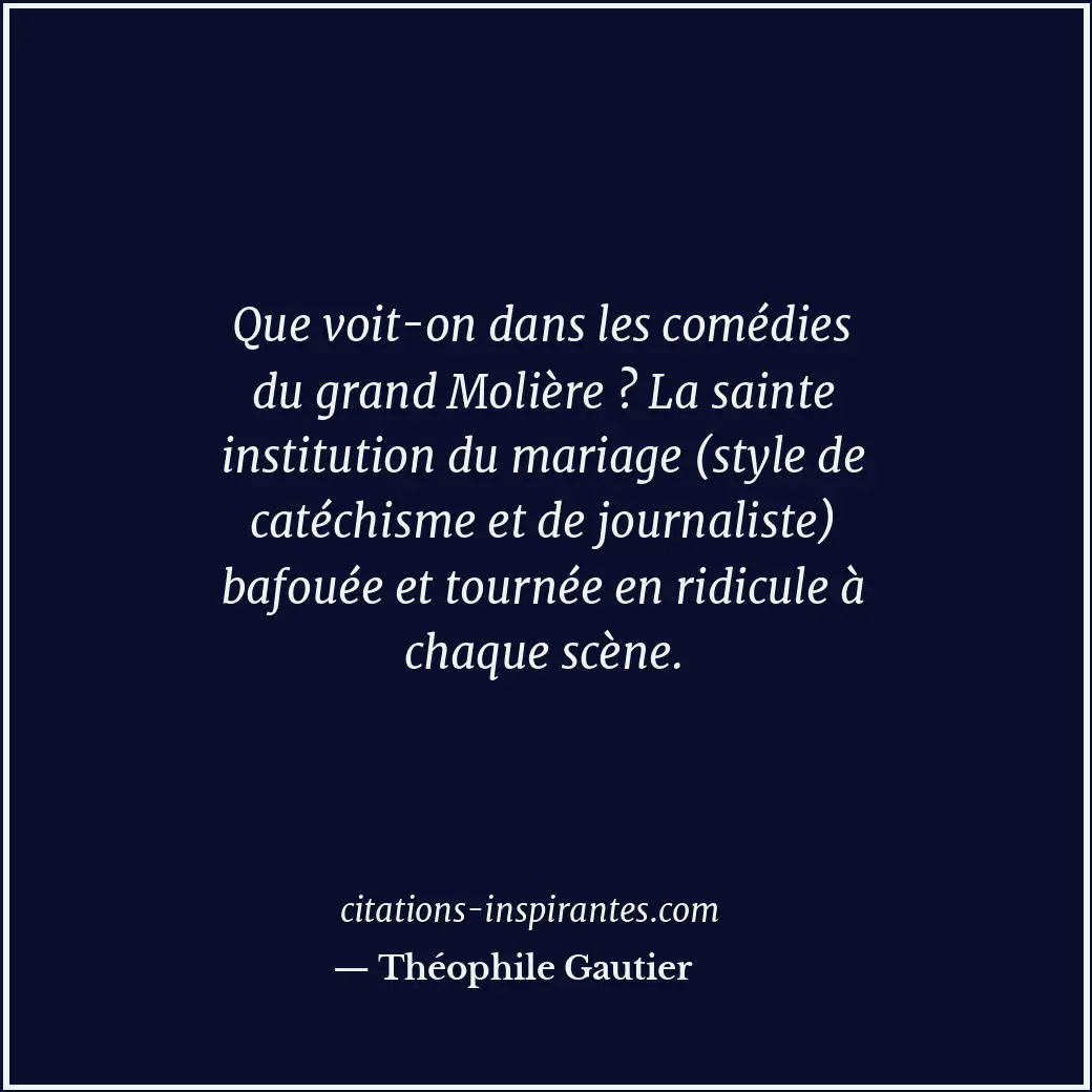 Citation de Théophile Gautier