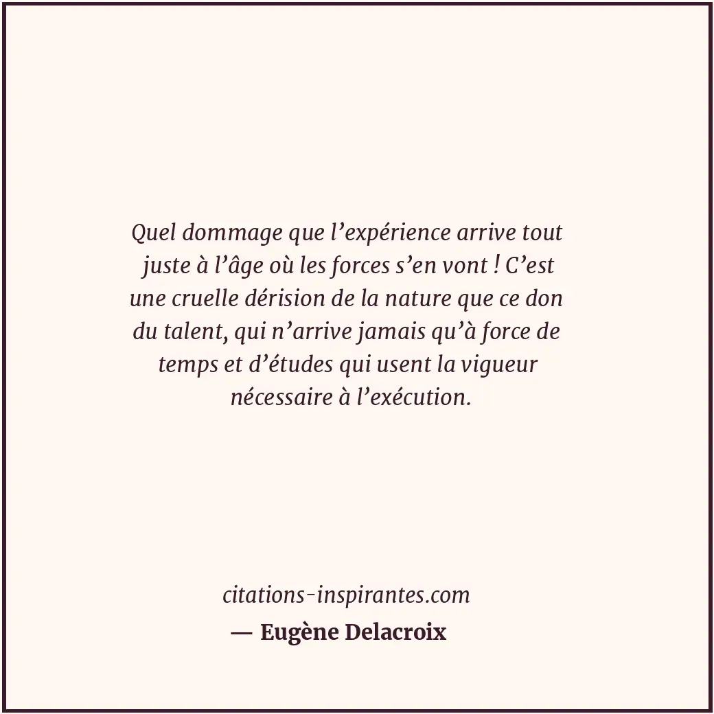 Citation de Eugène Delacroix
