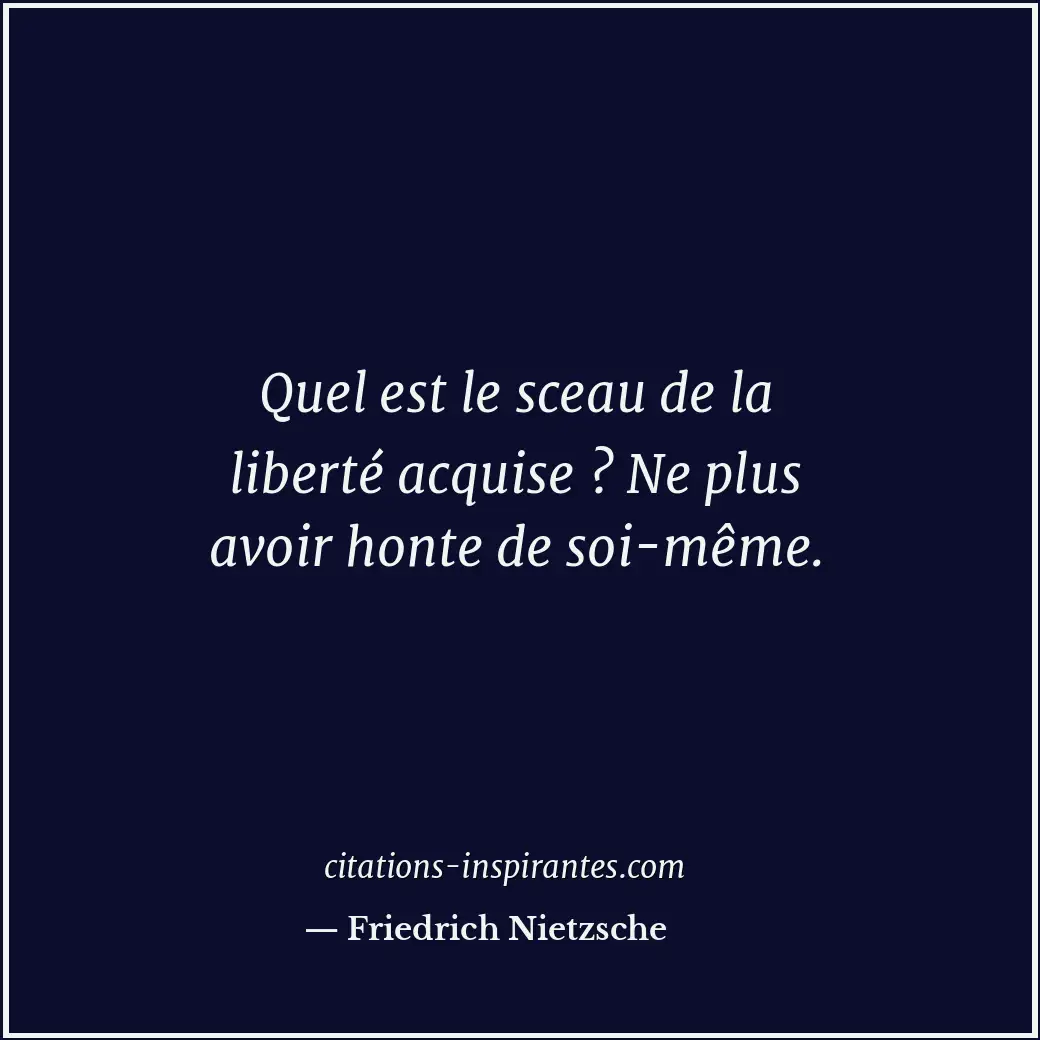 Citation de Friedrich Nietzsche