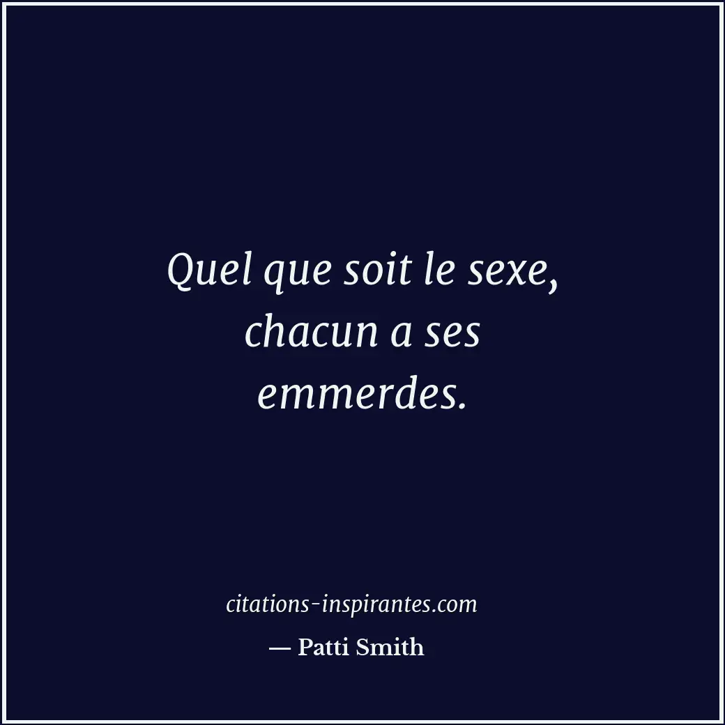 Citation de Patti Smith